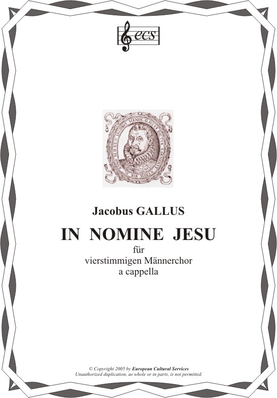 GALLUS, Jacobus: 