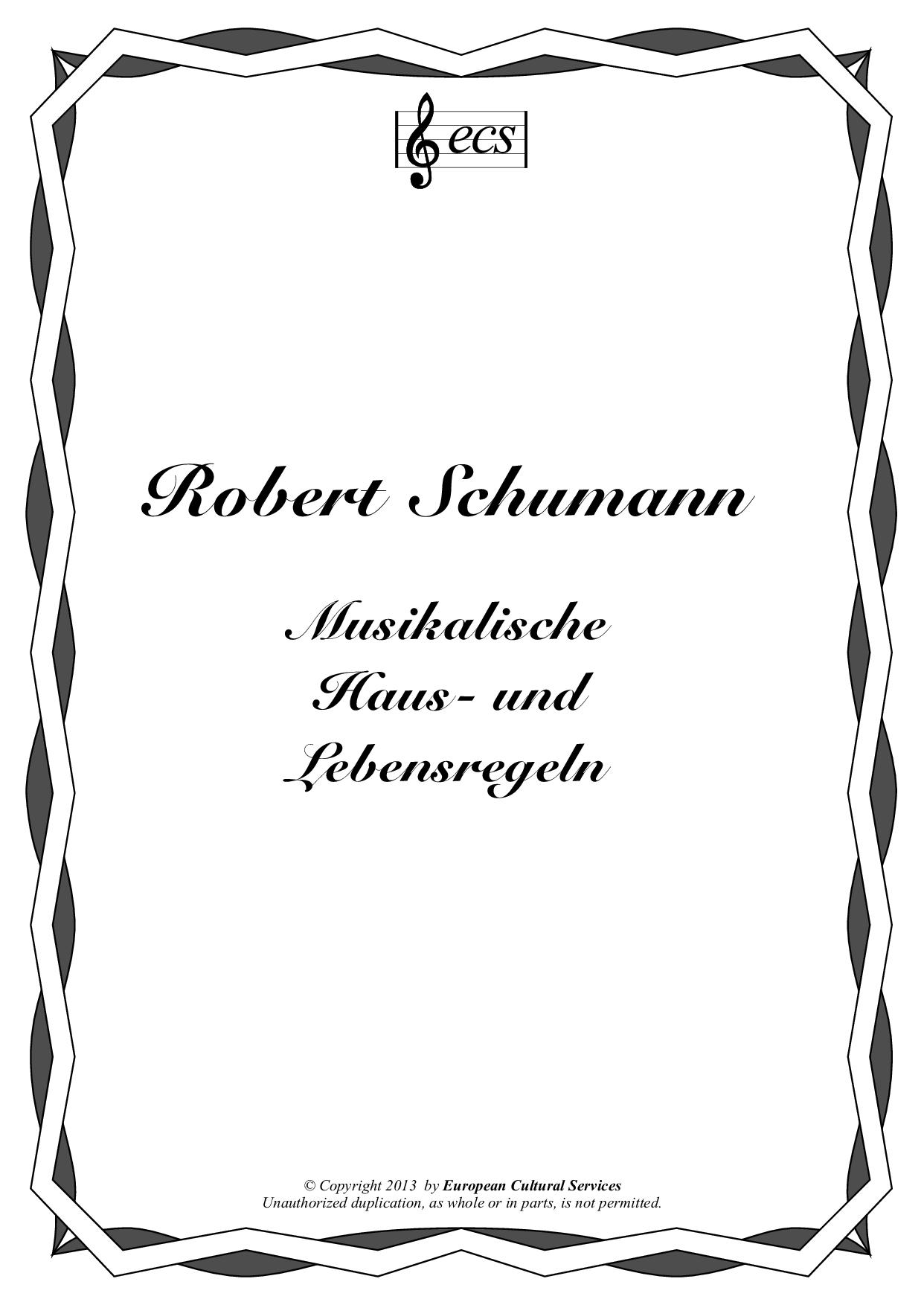 SCHUMANN, Robert: 