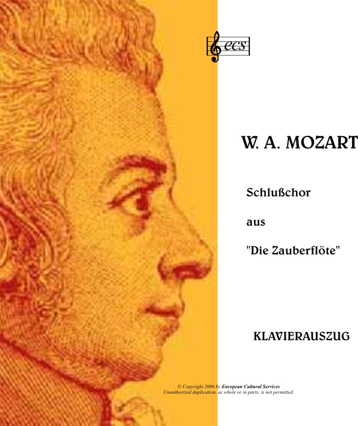 MOZART, Wolfgang Amadeus: Schlußchor aus 
